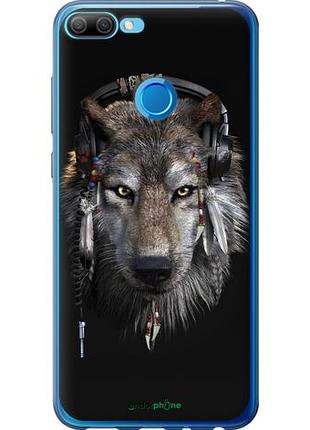 Чехол на huawei honor 9i волк-меломан "875u-1853-10746"