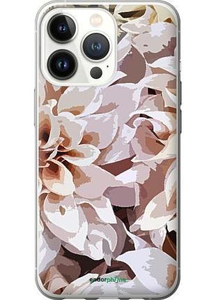 Чехол на iphone 13 pro пионы акварелью "4376u-2372-10746"