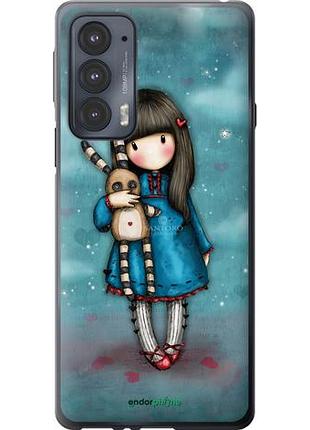 Чехол на motorola edge 20 девочка с зайчиком "915u-2497-10746"