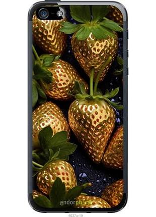 Чехол на iphone 5 золотая клубника "5637u-18-10746"