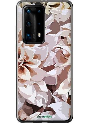 Чехол на huawei p40 pro plus пионы акварелью "4376u-1917-10746"