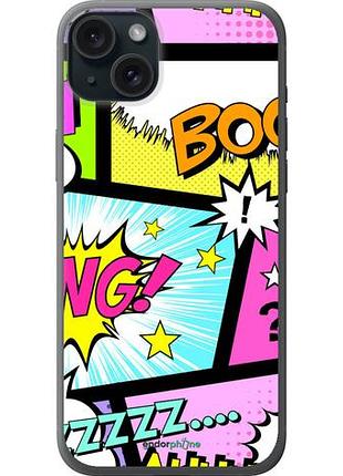 Чехол на iphone 15 plus комикс 1 "4407u-3097-10746"