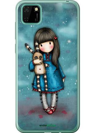 Чохол на huawei y5p дівчинка із зайчиком "915u-1936-10746"