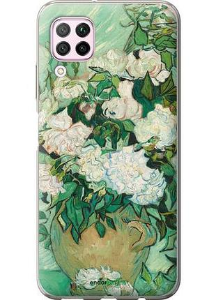 Чехол на huawei p40 lite винсент ван гог. ваза с розами "5543u-1887-10746"