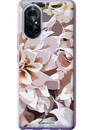 Чехол на huawei nova 8 пионы акварелью "4376u-2245-10746"
