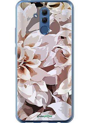 Чехол на huawei mate 20 lite пионы акварелью "4376u-1575-10746"