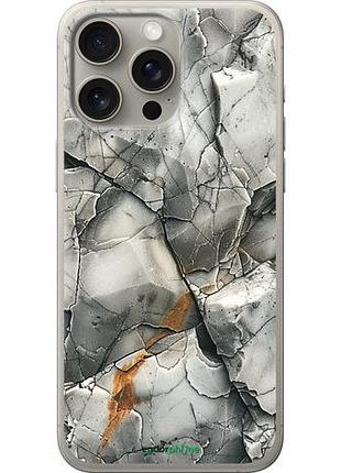 Чехол на iphone 15 pro max серый мрамор "6041u-3098-10746"