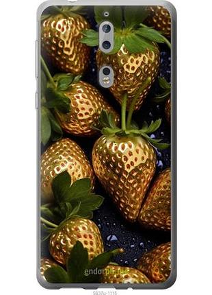 Чохол на nokia 8 золота полуниця "5637u-1115-10746"