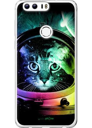 Чехол на huawei honor 8 кот-астронавт "4154u-351-10746"
