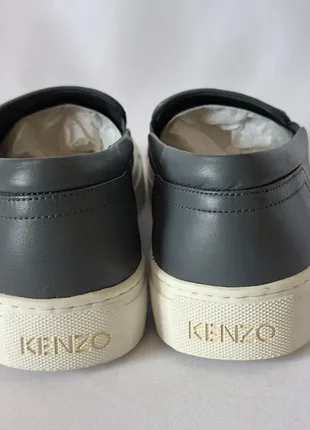 Kenzo tiger новые кожаные слипоны сникерсы лоферы размер 38 37,5 7