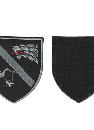 Шеврон военный / армейский, специальная тактическая группа ирпень ссо, на липучке, на черном , всу, 8см х7 см