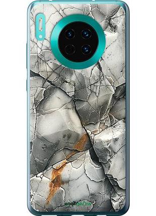 Чехол на huawei mate 30 серый мрамор "6041u-1773-10746"