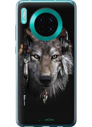 Чехол на huawei mate 30 волк-меломан "875u-1773-10746"