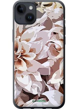Чехол на iphone 14 plus пионы акварелью "4376u-2645-10746"