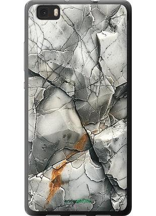 Чехол на huawei ascend p8 lite серый мрамор "6041u-126-10746"