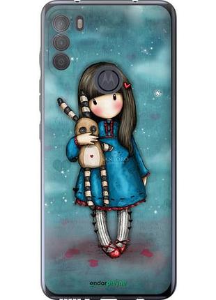 Чохол на motorola g50 дівчинка із зайчиком "915u-2354-10746"
