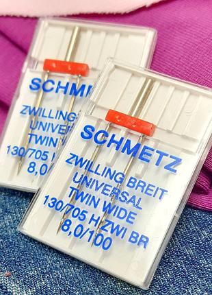 Иглы schmetz universal двойная №8,0/100