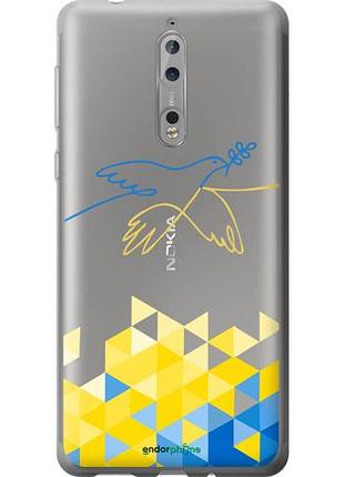 Чехол на nokia 8 птица мира "5231u-1115-10746"