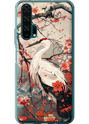 Чехол на huawei honor 20 pro аист в цвету сакуры "6109u-1702-10746"