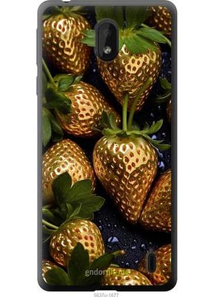 Чохол на nokia 1 plus золота полуниця "5637u-1677-10746"