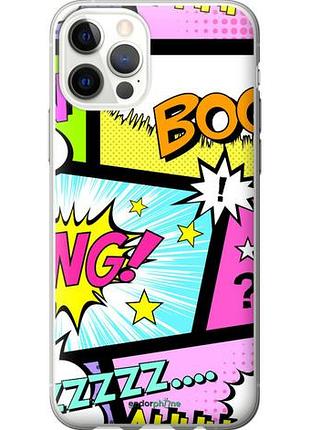 Чехол на iphone 12 pro комикс 1 "4407u-2052-10746"