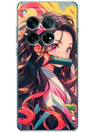 Чехол силиконовый с картинкой на oneplus 12 (аниме, anime)