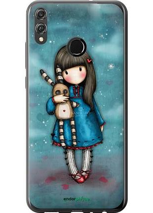 Чохол на huawei honor 8x дівчинка із зайчиком "915u-1596-10746"