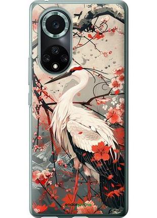 Чохол на huawei nova 9 pro лелека у кольорі сакури "6109u-2503-10746"