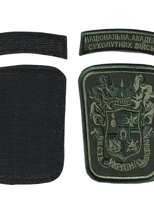 Шеврон военный / армейский, национальная академия сухопутных войск им. петра сагайдачного, 10,5см х6,5 см