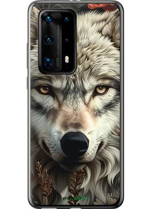 Чехол на huawei p40 pro plus волчий взгляд "6066u-1917-10746"
