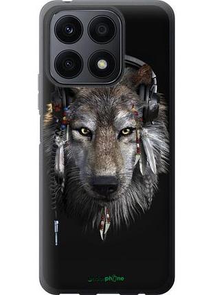 Чехол на huawei honor x8a волк-меломан "875u-2963-10746"