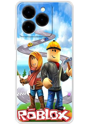 Чохол силіконовий з картинкою на ulefone note 20 pro (роблокс, roblox)