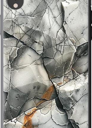 Чехол на iphone xr серый мрамор "6041u-1560-10746"
