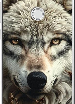 Чехол на huawei p8 lite (2017) волчий взгляд "6066u-777-10746"