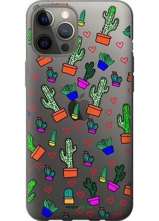 Чехол на iphone 12 pro max кактусы 4 "4856u-2054-10746"