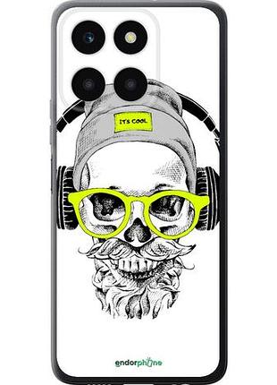 Чохол на huawei honor x6a череп в окулярах і навушниках "4144u-3340-10746"