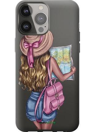 Чохол на iphone 13 pro max дівчина з картою "4704u-2371-10746"