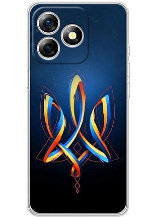 Чохол силіконовий з картинкою на ulefone note 18 pro (патріотичний, герб україни)