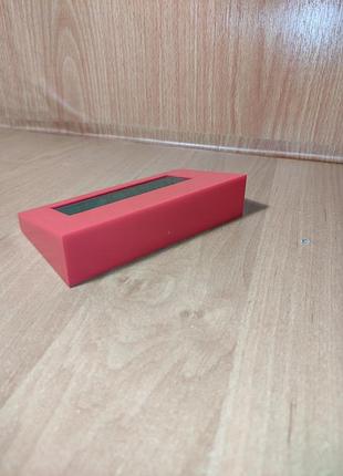 Настольные часы с подсветкой miniso красный 7