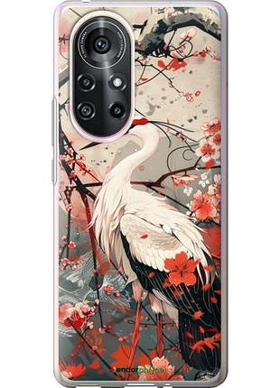 Чохол на huawei nova 8 pro лелека у кольорі сакури "6109u-2246-10746"
