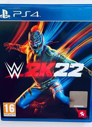 Wwe 2k22, б/у, английская версия - диск для playstation 4