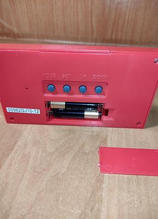 Настольные часы с подсветкой miniso красный 10