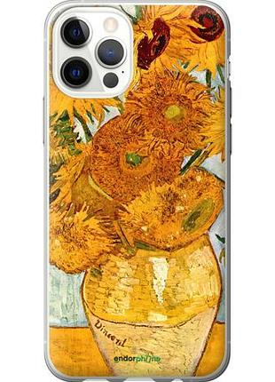 Чохол на iphone 12 вінсент ван гог. соняшники "162u-2053-10746"
