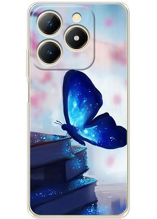 Чехол силиконовый с картинкой на realme c61 (бабочка)