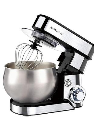 Планетарный миксер sokany sk-05008 чаша 6 л 2000 вт