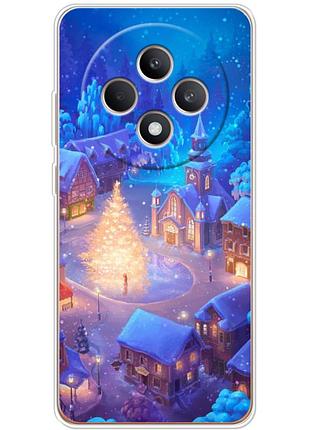 Чехол силиконовый с картинкой на oppo reno 12f (новогодний)
