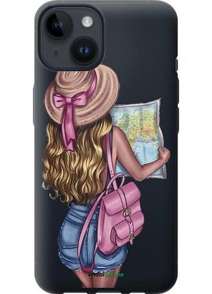 Чохол на iphone 14 дівчина з картою "4704u-2648-10746"