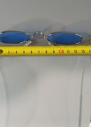 👓👓 овальные солнцезащитные очки в металлической оправе 👓👓 6