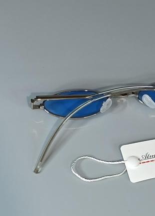👓👓 овальные солнцезащитные очки в металлической оправе 👓👓 5