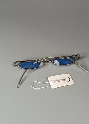 👓👓 овальные солнцезащитные очки в металлической оправе 👓👓 4